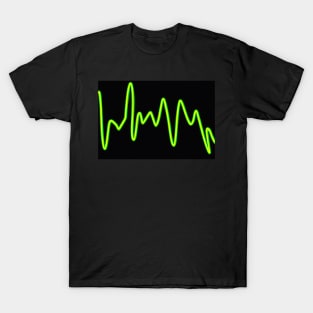 Neon Green ZigZag Line Pattern T-Shirt